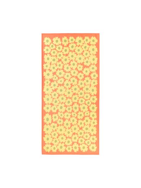 Telo mare con fantasia floreale Abina, 45% cotone, 55% poliestere

Il materiale utilizzato in questo prodotto è stato testato per sostanze nocive e certificato secondo STANDARD 100 by OEKO-TEX®, 2212298, CENTEXBEL., Arancione, giallo, Larg. 75 x Lung. 160 cm