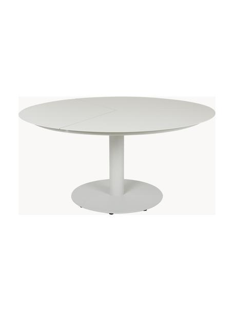 Table de jardin ronde Peace, Aluminium enduit, Gris clair, Ø 150 cm