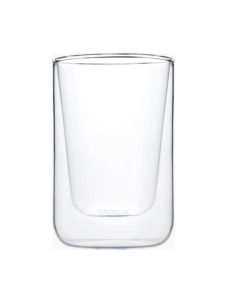 Tasses à macchiato double paroi Nero, 2 pièces, Verre, Transparent, Ø 8 x haut. 12 cm, 250 ml