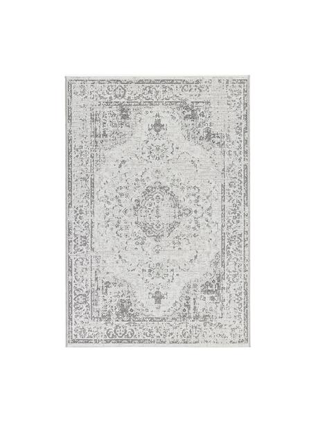 Tapis intérieur-extérieur style vintage Cenon, 100 % polypropylène, Gris, larg. 155 x long. 230 cm (taille M)