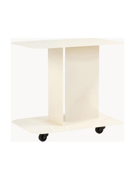 Carrello di servizio in metallo HO, Acciaio verniciato a polvere, Bianco crema, Larg. 54 x Alt. 60 cm