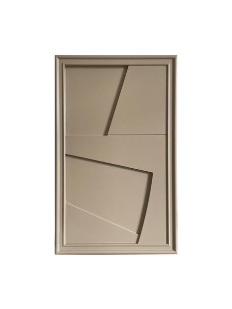 Decorazione da parete fatta a mano Edge, Struttura: legno, finitura satinata, Marrone chiaro, Larg. 30 x Alt. 50 cm