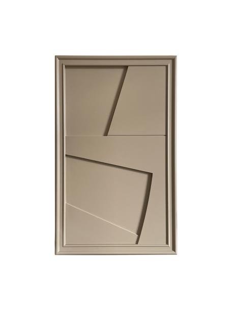 Decorazione da parete fatta a mano Edge, Struttura: legno, finitura satinata, Marrone chiaro, Larg. 30 x Alt. 50 cm