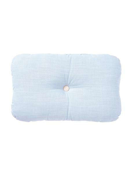Baumwoll-Dekokissen Devi, mit Inlett, Bezug: 100 % Baumwolle, Blau, B 30 x L 50 cm