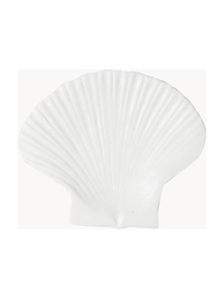 Assiette à dessert en dolomite Shell, Dolomite, Blanc, larg. 16 x long. 13 cm