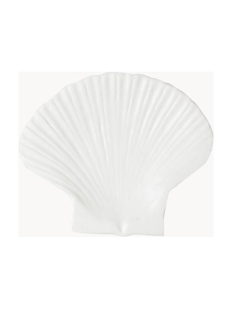 Dezertný tanier Shell, Dolomit, Biela, Š 16 x D 13 cm