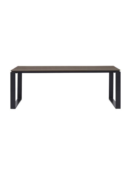 Garten-Esstisch Brutus, Tischplatte: Polywood, Beine: Kunststoff, Braun, Schwarz, B 210 x T 100 cm