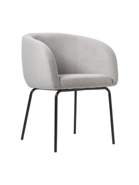 Fauteuils cocktail bouclé Alani, 2 pièces, Tissu gris clair, larg. 58 x prof. 58 cm