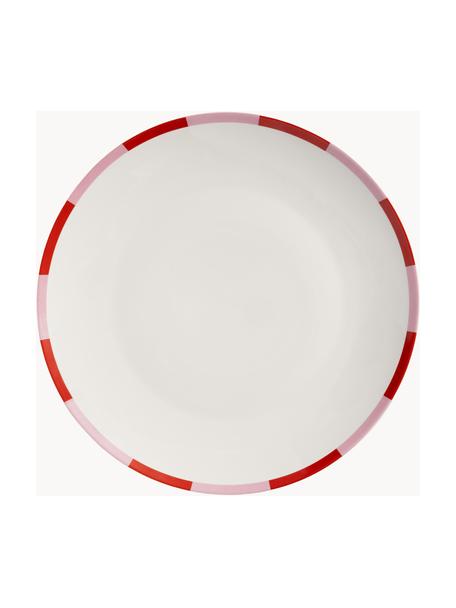 Assiettes plates au design de Noël Bliss, 2 pièces, Porcelaine, Blanc, rose pâle, rouge corail, Ø 27 cm