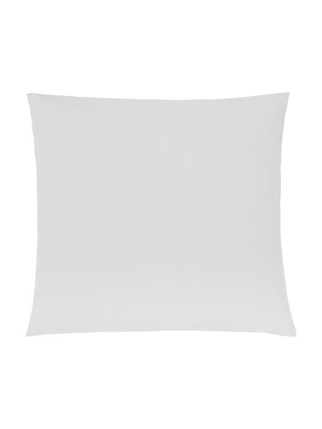 Taies d'oreiller en percale gris clair Elsie, 2 pièces, 65 x 65 cm, Gris clair, larg. 65 x long. 65 cm