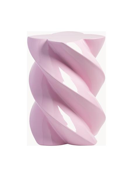 Odkládací stolek Marshmallow, Skleněné vlákno, Růžová, Ø 29 cm, V 40 cm