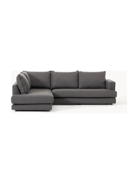 Ecksofa Tribeca, Bezug: 100 % Polyester Der hochw, Gestell: Massives Kiefernholz, Webstoff Anthrazit, B 274 x T 192 cm, Eckteil rechts