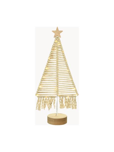 LED-Leuchtobjekt Tisho H 40 cm, batteriebetrieben, Naturfaser, Beige, B 19 x H 40 cm