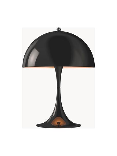 Lampa stołowa LED z funkcją przyciemniania Panthella, W 34 cm, Stelaż: aluminium powlekane, Czarna stal, Ø 25 x 34 cm