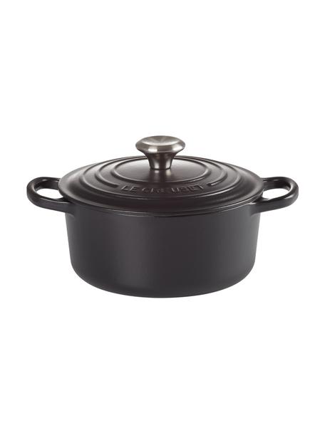 Casserole ronde en fonte Signature Collection, Fer, émaillé, Noir, Ø 20 x haut. 12 cm
