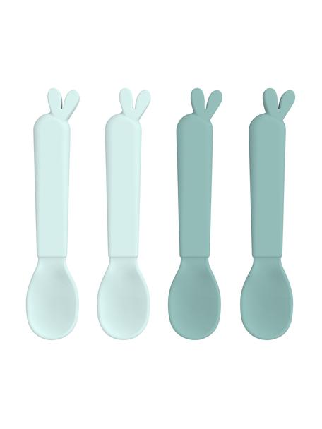 Set 4 cucchiai Kiddish, Plastica, Tonalità blu, Lung. 13 cm