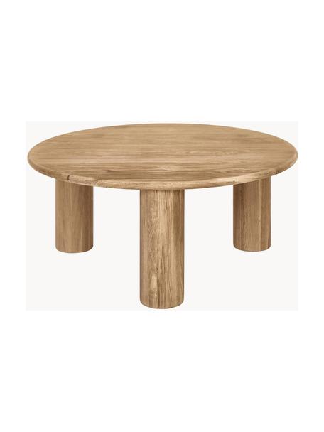 Table basse ronde en bois de chêne Didi, Bois de chêne massif, huilé, Bois de chêne, Ø 80 cm