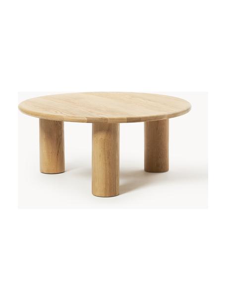 Ronde salontafel Didi van eikenhout, Massief eikenhout, geolied

Dit product is gemaakt van duurzaam geproduceerd, FSC®-gecertificeerd hout., Eikenhout, Ø 80 cm