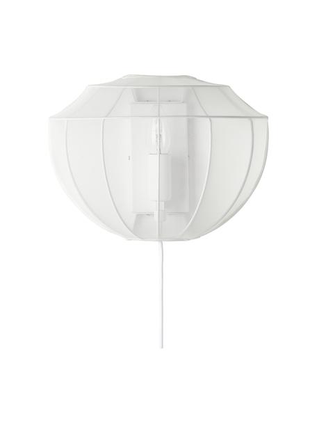 Aplique de tejido malla Beau, Pantalla: tela, Estructura: metal con pintura en polv, Cable: cubierto en tela, Blanco, An 30 x Al 22 cm