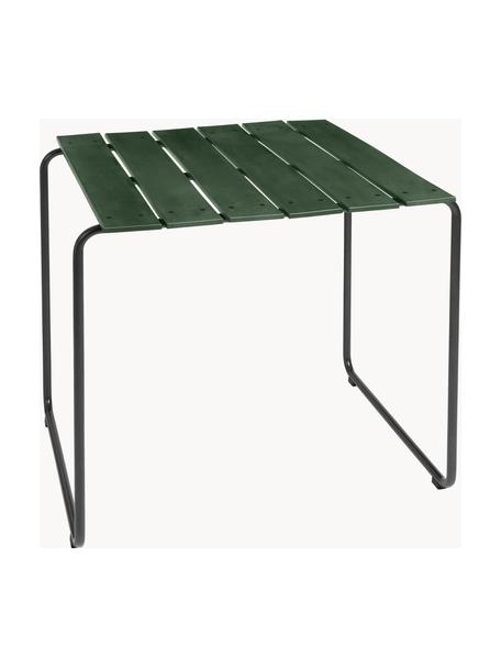 Ručně vyrobený zahradní odkládací stolek Ocean, Tmavě zelená, černá, Š 79 cm, V 74 cm