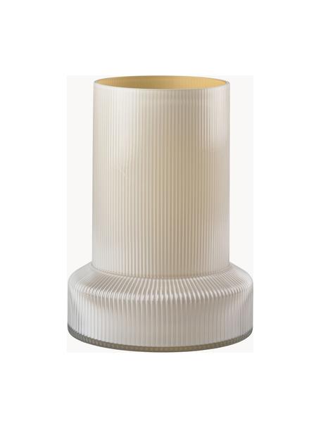 Handgefertigte Glas-Vase Hvils, Glas, Weiß, Ø 21 x H 29 cm