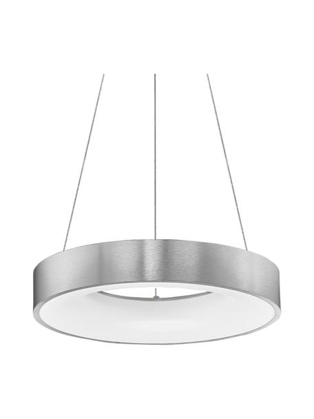 Stmívatelné závěsné LED svítidlo Rando, Stříbrná, Ø 38 cm, V 6 cm