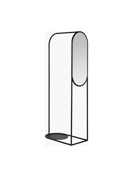 Wieszak stojący z metalu Archie, Stelaż: metal malowany proszkowo, Czarny, S 70 x W 180 cm