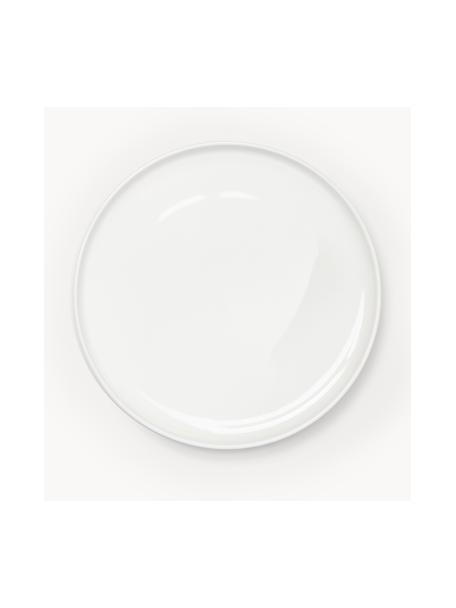 Dessous-de-plat en porcelaine Nessa, Porcelaine, Blanc cassé, haute brillance, Ø 32 cm