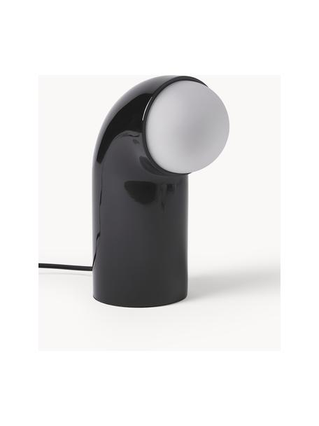 Stolní lampa Memphis, Polyresin, Černá, Š 11 cm, V 26 cm