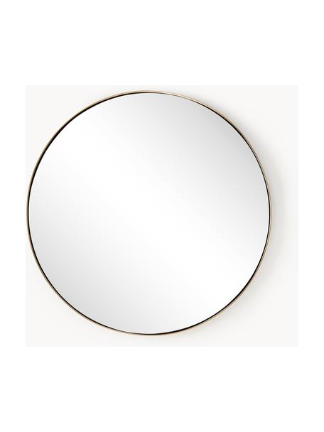 Runder Wandspiegel Lacie, Rahmen: Metall, beschichtet, Rückseite: Mitteldichte Holzfaserpla, Spiegelfläche: Spiegelglas, Goldfarben, Ø 55 cm