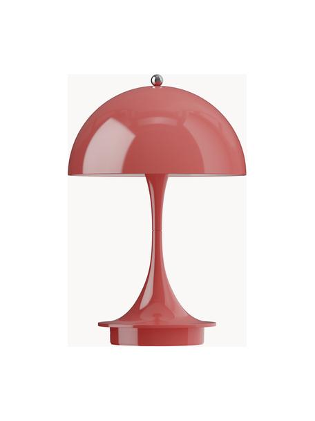 Prenosná stmievateľná stolová LED lampa Panthella, V 24 cm, Plast, Plast koralovočervená, Ø 16 x V 24 cm