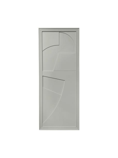 Ręcznie wykonana dekoracja ścienna Verto, Szary, S 45 x W 115 cm