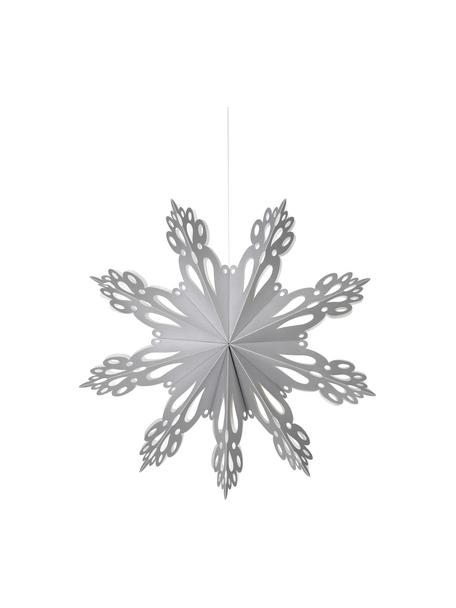 Schneeflocken-Anhänger Snowflake, Papier, Silberfarben, Ø 46 cm
