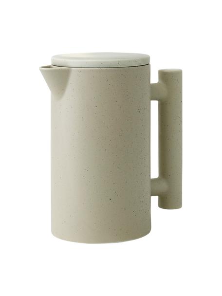 Teekanne Yana aus Keramik, 1 L, Keramik, Beige, gesprenkelt, Ø 11 x H 19 cm, 1 L