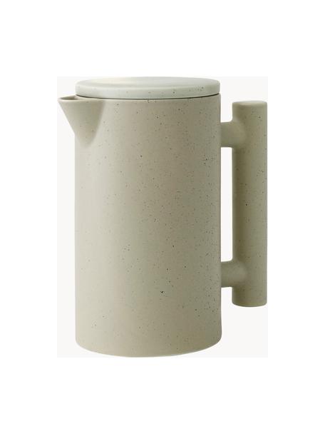Teekanne Yana aus Keramik, 1 L, Keramik, Beige, gesprenkelt, 1 L