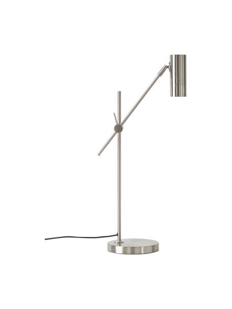 Lampa biurkowa Cassandra, Odcienie srebrnego, błyszczący, G 47 x W 55 cm