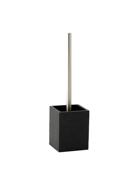 WC kartáč v břidlicovém vzhledu Slate, Černá, Š 10 cm, V 37 cm