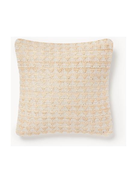 Housse de coussin 50x50 en jute Flint, Tons beiges, larg. 50 x long. 50 cm