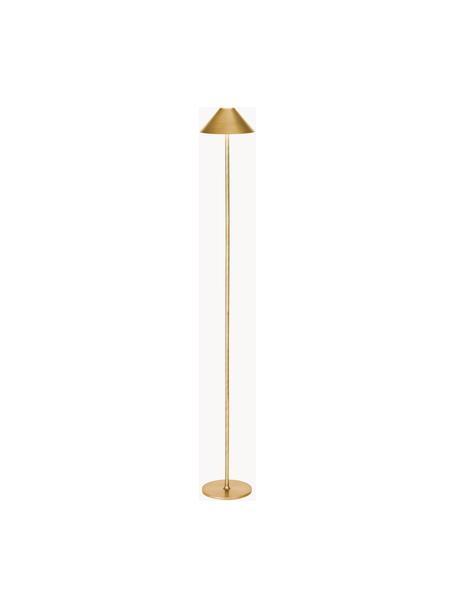 Lampada da terra piccola portatile a LED Hygge, luce regolabile, Metallo rivestito, Dorato, Alt. 134 cm