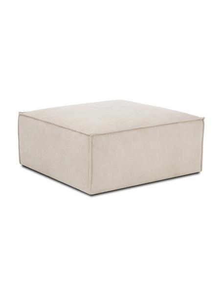 Sofa-Hocker Lennon in Beige aus Cord, Bezug: Cord (92% Polyester, 8% P, Gestell: Massives Kiefernholz, Spe, Cord Beige, B 88 x H 43 cm