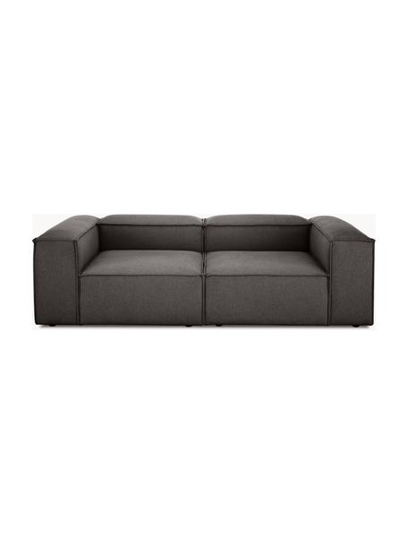 Modulares Sofa Lennon (3-Sitzer), Bezug: 100 % Polyester Der strap, Gestell: Massives Kiefernholz FSC-, Füße: Kunststoff, Webstoff Anthrazit, B 238 x T 119 cm
