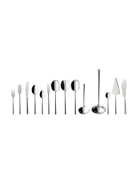 Set 70 posate Mademoiselle, 12 persone, Acciaio inossidabile

Le posate sono realizzate in acciaio inossidabile. È quindi durevole, non arrugginisce ed è resistente ai batteri, Argentato lucido, Set in varie misure