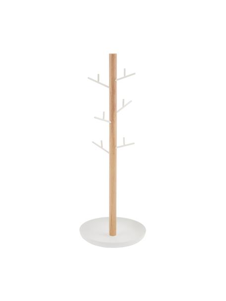 Sieradenhouder Tosca, Stang: hout, Wit, helder hout, B 13 x H 36 cm