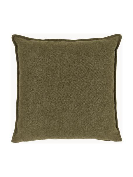 Bankkussen Lennon, Bekleding: 100% polyester, Olijfgroen, B 60 x L 60 cm