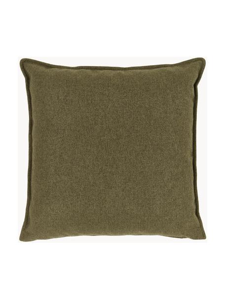 Cojín sofá Lennon, Tapizado: 100% poliéster, Tejido verde oliva, An 60 x L 60 cm