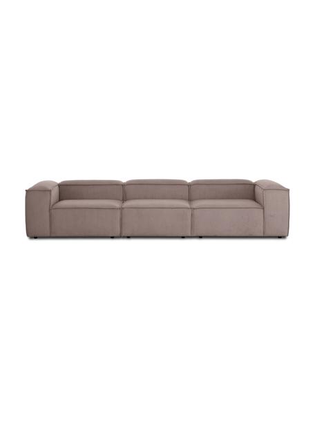 Modulárna pohovka z menčestru Lennon (4-miestna), Menčestrová hnedá, Š 327 x H 119 cm
