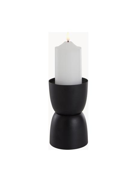 Świecznik Billy, Żelazo powlekane, Czarny, Ø 11 x W 18 cm