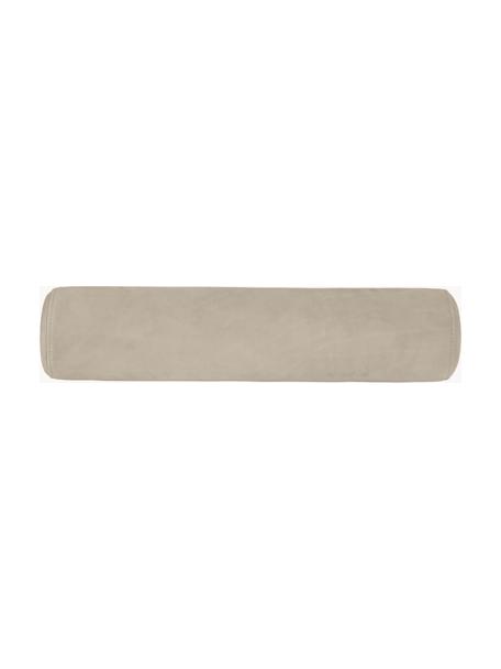 Daybed sierkussen Minimal gemaakt van leer, Bekleding: leer, Beige, Ø 16 x L 70 cm