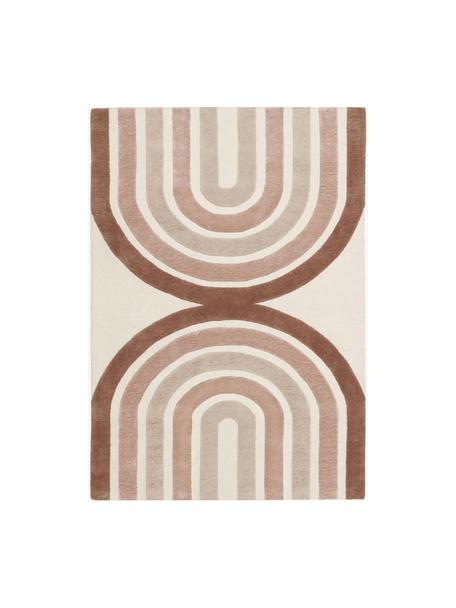 Handgetufteter Kurzflorteppich Jules, Beigetöne, B 80 x L 150 cm (Grösse XS)