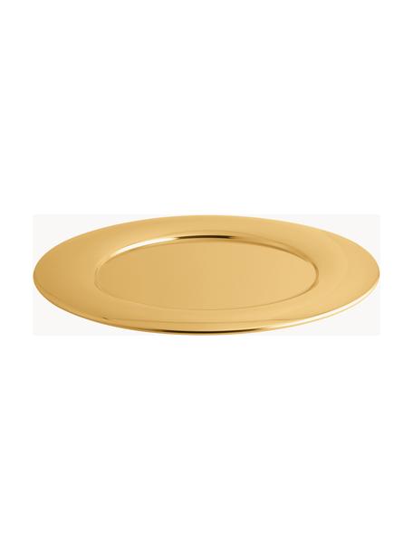 Edelstahl-Servierplatte Sphera, Edelstahl 18/10, poliert, Goldfarben, glänzend, Ø 32 cm